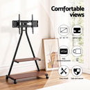 Artiss Mobile TV Stand Rolling Cart Wheels 32-75" Heavy Duty 133kg Mount Bracket