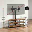 Artiss Corner TV Stand 32-70" w/ Mount LED Lights & Power Outlet Space Saving