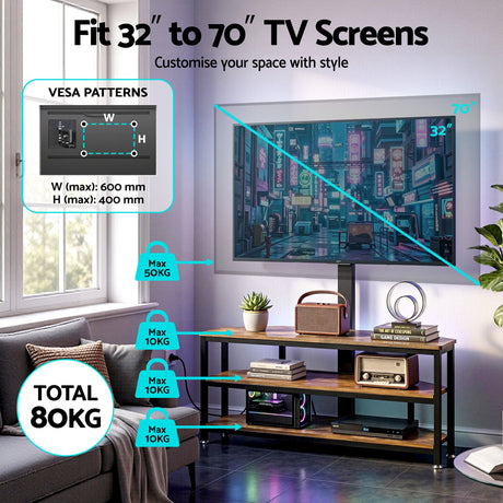 Artiss Corner TV Stand 32-70