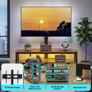 Artiss Corner TV Stand 32-70" w/ Mount LED Lights & Power Outlet Space Saving
