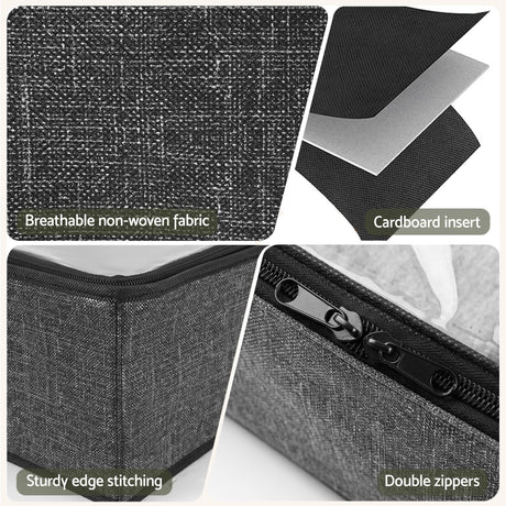 Artiss Under Bed Shoe Storage Containers X4 Box Organiser 12 Pairs Fabric Grey