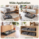 Artiss Under Bed Shoe Storage Containers X4 Box Organiser 12 Pairs Fabric Grey