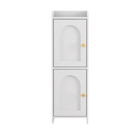 Artiss Bathroom Storage Cabinet 2-Tier Slim Toilet Organizer Adjustable White
