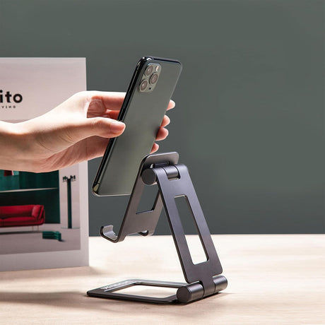 Urbanoki Portable Phone Tablet Stand Dual Folding Desk Travel Cradle Dock