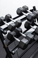 4 Pairs Hex Dumbbells PLUS Dumbbell Rack (100 kg | 5kg-20kg | 1.1m 3-tier Rack)