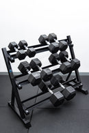 5 Pairs Hex Dumbbells PLUS Dumbbell Rack (150 kg | 5kg-25kg | 1.1m 3-tier Rack)
