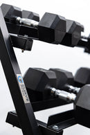 6 Pairs Hex Dumbbells PLUS Dumbbell Rack (210 kg | 5kg-30KG | 1.1m 3-tier Rack)