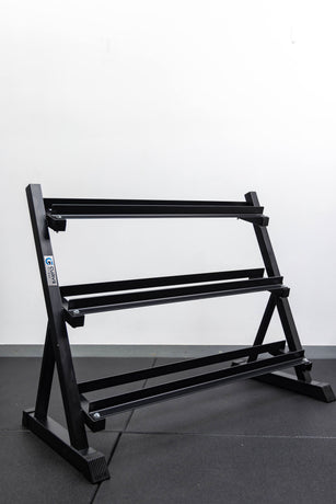 9 Pairs Hex Dumbbells PLUS Dumbbell Rack (270kg | 5kg-25kg | 1.1m 3-tier Rack)
