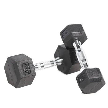 9 Pairs Hex Dumbbells PLUS Dumbbell Rack (270kg | 5kg-25kg | 1.1m 3-tier Rack)
