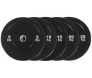 Black Olympic Bumper Plates - 100kg kit