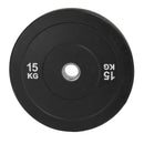 Black Olympic Bumper Plates - 100kg kit PLUS Olympic Barbell (2.2m | 20kg)