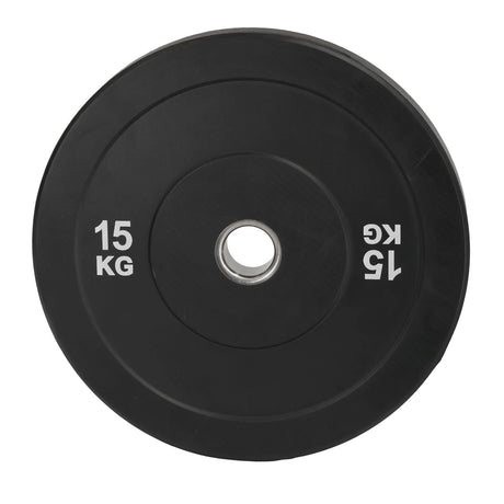 Black Olympic Bumper Plates - 100kg kit PLUS Olympic Barbell (2.2m | 20kg)