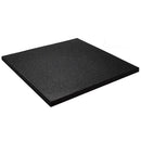 Rubber Gym Mats - Plain Black (15mmx1mx1m)
