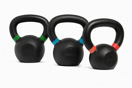 Cast Iron Vinyl Kettlebells (Colour-Marked) 15 Kg