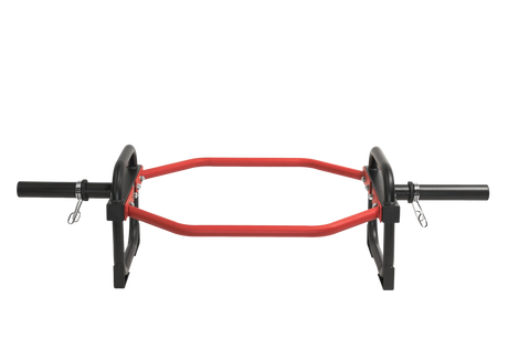 Olympic Shrug Deadlift Bar - Red/Black