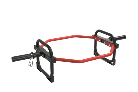 Olympic Shrug Deadlift Bar - Red/Black