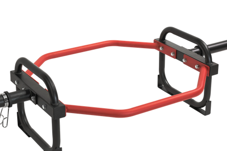 Olympic Shrug Deadlift Bar - Red/Black