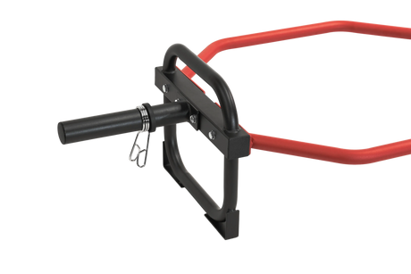 Olympic Shrug Deadlift Bar - Red/Black