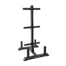 Heavy Duty Tree Rack PLUS Coloured Bumper Plates 150kg Set
