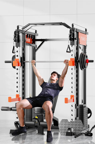 SmartFit M1 Max 140kg Pin Loaded Multi Functional Training Smith Machine Home Gym Power Rack Machine