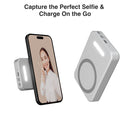 Laser ChargeCore 5000mAh Selfie Powerbank - White