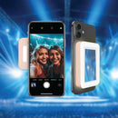 Laser 5000mAh Magnetic Wireless Powerbank Mirror Light - Pink