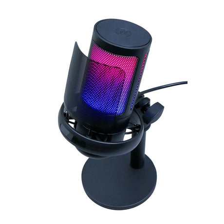 Laser RGB Streaming Microphone with Headphone Jack