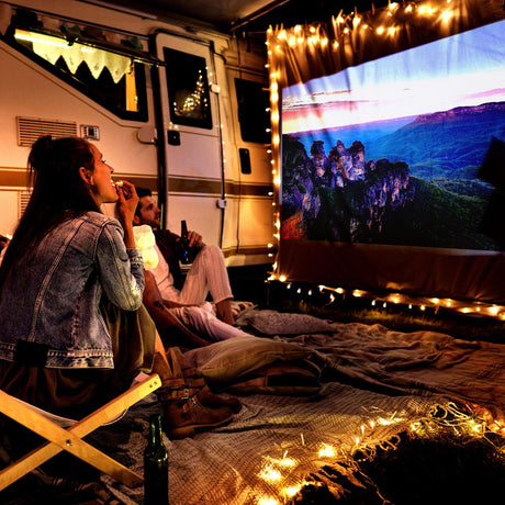 Laser Multi-Angle Tube LED Projector, Android TV 1080p