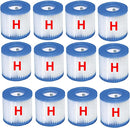 Intex 12 x Filter Cartridge replacement Size H INTEX FILTER PUMP 29007