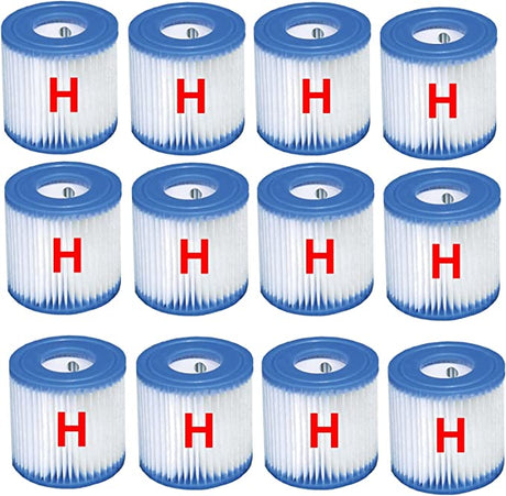 Intex 12 x Filter Cartridge replacement Size H INTEX FILTER PUMP 29007