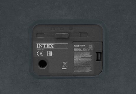 INTEX Queen Dura-Beam Comfort Plush Air Mattress w/ Built-In USB Electric Pump 64418