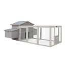 Samland Wooden Chicken Coop with Spacious Run – Outdoor Waterproof Hen House for Multiple Chickens
