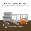 Samland Wooden Chicken Coop with Spacious Run – Outdoor Waterproof Hen House for Multiple Chickens