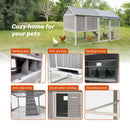 Samland Large Wooden Backyard Chicken Coop with Big Run and Nesting Boxes