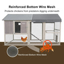 Samland Large Wooden Backyard Chicken Coop with Big Run and Nesting Boxes