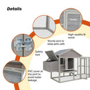 Samland Wooden Outdoor Chicken Coop with Nesting Box, Large Run & Waterproof Roof