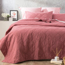 Attwood Vintage Stone Washed Cotton Quilted Rose Coverlet Set by Renee Taylor Queen/King