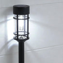 Solar Pathway Lights Outdoor, 8 Pack Metal Glass Solar Lights Outdoor Waterproof Auto On/Off Landscape Path Lighting Garden Decor for Yard Walkway Driveway, Cool White