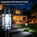 Solar Pathway Lights Outdoor, 8 Pack Metal Glass Solar Lights Outdoor Waterproof Auto On/Off Landscape Path Lighting Garden Decor for Yard Walkway Driveway, Cool White