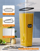 Airtight Food Storage Containers with Lids, 8 PCS Kitchen and Pantry Organization Canisters, BPA-Free, PVC-Free, Food-grade Plastic Leak-proof Jars for Cereal, Flour, Sugar, Extra 8 Labels & Marker
