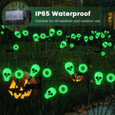 Halloween Decorations Outdoor, Scary Eyeball Lights,4PACKS 32LED,IP65 Waterproof,Halloween Decor for Garden/Yard/Patio/Lawn/Pathway(Green)