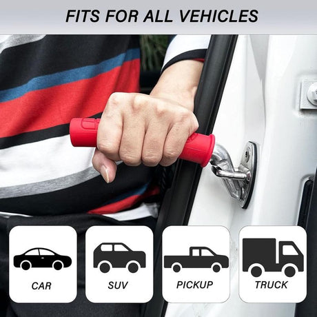Auto Cane Portable Vehicle Support Handle, Car Door Assist Bar, Supports up to 300 Pounds, Car Door Handle for Elderly(1, Black)