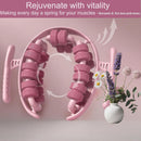 Lymphatic Drainage Massager,Cellulite Massage Roller,Body Sculpting Machine，Thighs Massager, Manual Leg Roller，Relaxing Muscles,360 °28 Wheels Anti Cellulite Roller for Legs (Pink)