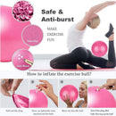 Pilates Ring Kit – Pilates 14" Magic Circle, 9" Mini Exercise Ball for Inner Thighs, Arms & Core Toning – Home Pilates Fitness Ring Workout Set for Women Beginner Starter kit