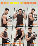 Twister Arm Trainer for Men & Women，60-110lb Adjustable Arm & Chest Workout Equipment，Portable Home Gym Strength Training Machine for Full-Body Toning & Muscle Building