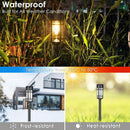 Solar Pathway Lights, 8 Pack LED Solar Lights Outdoor Waterproof, Glass Metal Garden Lighting for Yard Path Landscape Lawn Walkway Driveway, 3000K