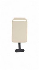 Lovefone Genuine Crafted Leather Standing Wallet with Magsafe - Cream