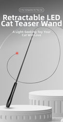 pet products Interactive LED telescopic pole cat teaser stick