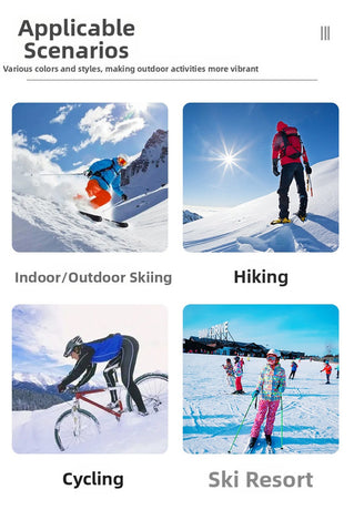Outdoor sports products ,Winter skiing anti UV card myopia cylindrical double-layer anti fog skiing goggles