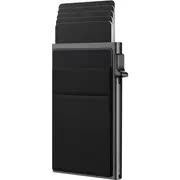 Contemporary Acrylic RFID Blocking Card Holder - Minimalist Business Wallet for Men, Automatic Pop-Up, 1pc